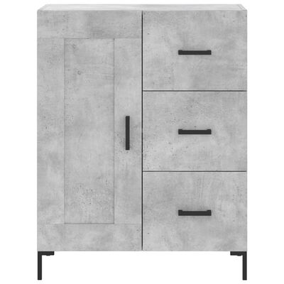 vidaXL Sideboard Concrete Grey 69.5x34x90 cm Engineered Wood