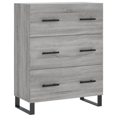 vidaXL Sideboard Grey Sonoma 69.5x34x90 cm Engineered Wood