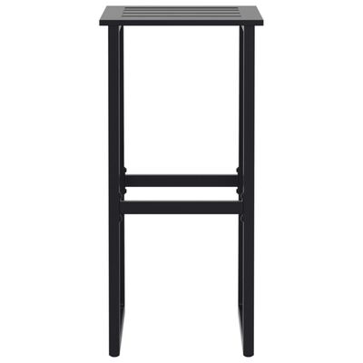 vidaXL Bar Stools 2 pcs Black 38x38x80 cm Powder-coated Steel