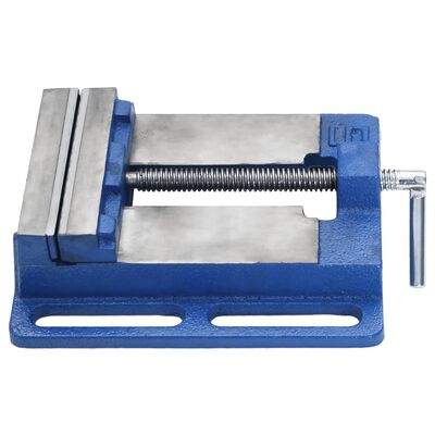 vidaXL Drill Press Vise Blue 121 mm Cast Iron