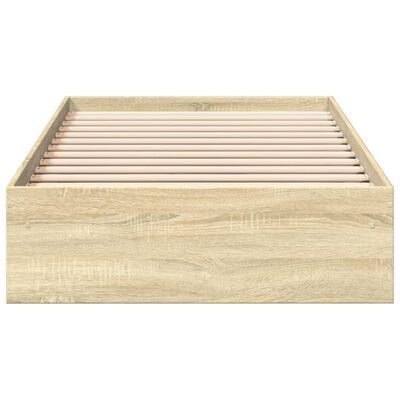 vidaXL Bed Frame with Drawers without Mattress Sonoma Oak 90x200 cm