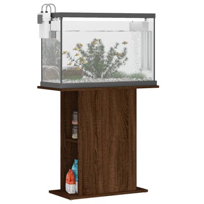 vidaXL Aquarium Stand Brown Oak 75x36x72.5 cm Engineered Wood