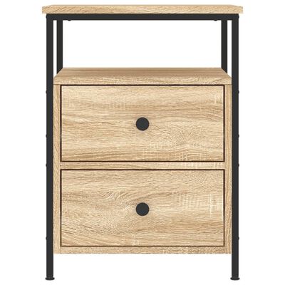 vidaXL Bedside Cabinet Sonoma Oak 44x45x60 cm Engineered Wood