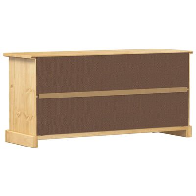 vidaXL Shoe Cabinet Corona 99x32x47 cm Solid Wood Pine