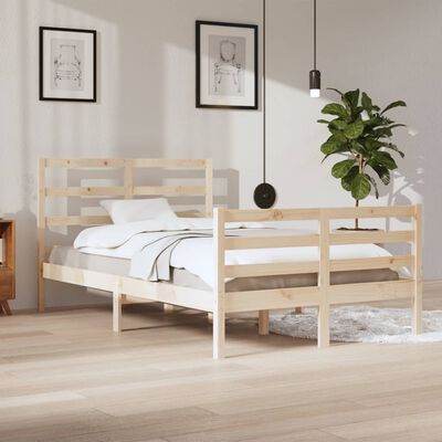 vidaXL Bed Frame without Mattress Solid Wood Pine 120x200 cm