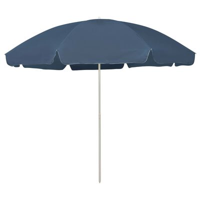 vidaXL Beach Parasol Blue 300 cm