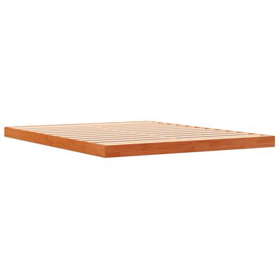 vidaXL Bed Frame without Mattress Wax Brown 160x200 cm Solid Wood Pine