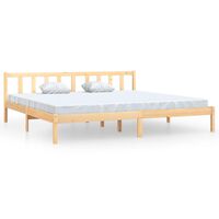 vidaXL Bed Frame without Mattress Solid Wood 200x200 cm