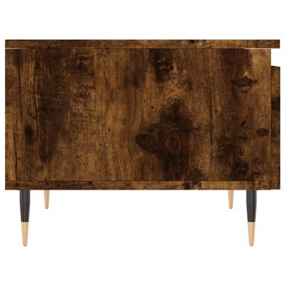 vidaXL Coffee Table Smoked Oak 50x46x35 cm Engineered Wood