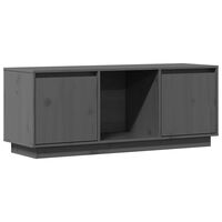 vidaXL TV Cabinet Grey 110.5x35x44 cm Solid Wood Pine