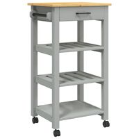 vidaXL Kitchen Trolley MONZA 48x40x90 cm Solid Wood Pine