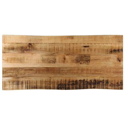 vidaXL Table Top Live Edge 90x40x3.8 cm Solid Wood Rough Mango