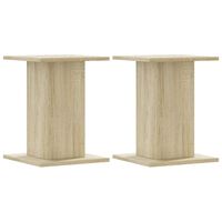 vidaXL Speaker Stands 2 pcs Sonoma Oak 30x30x40 cm Engineered Wood