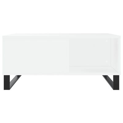 vidaXL Coffee Table White 80x80x36.5 cm Engineered Wood