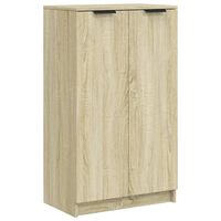 vidaXL Shoe Cabinet Sonoma Oak 59x35x100 cm Engineered Wood