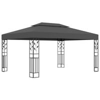 vidaXL Gazebo with Double Roof 3x4m Anthracite