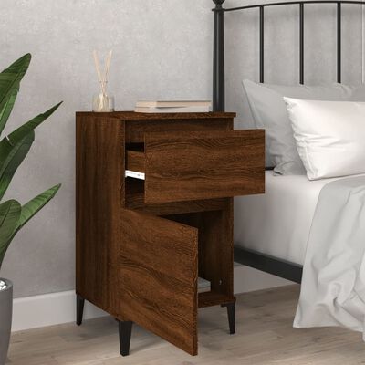 vidaXL Bedside Cabinets 2 pcs Brown Oak 40x35x70 cm