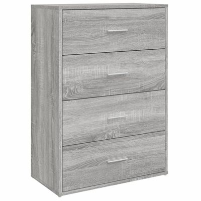 vidaXL Sideboard Grey Sonoma 60x31x84 cm Engineered Wood