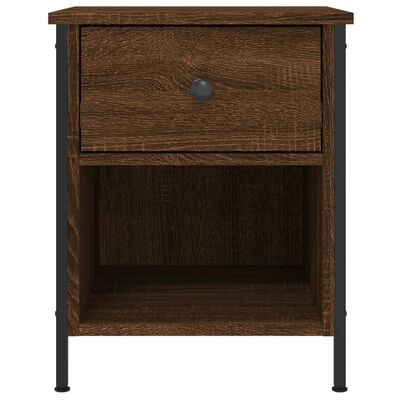 vidaXL Bedside Cabinet Brown Oak 40x42x50 cm Engineered Wood