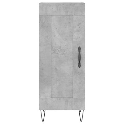 vidaXL Highboard Concrete Grey 34.5x34x180 cm Engineered Wood