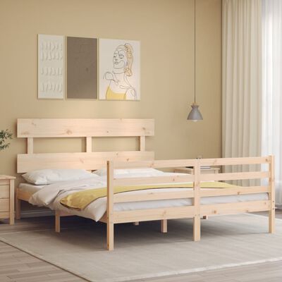 vidaXL Bed Frame without Mattress 160x200 cm Solid Wood