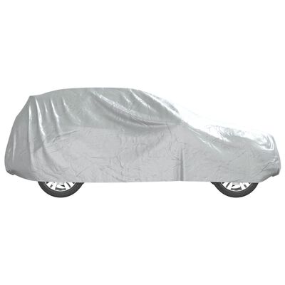 vidaXL Car Cover for SUV with Buckle Straps Full Silver M