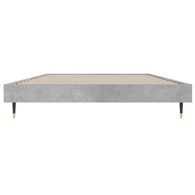 vidaXL Bed Frame without Mattress Concrete Grey 90x190 cm Single