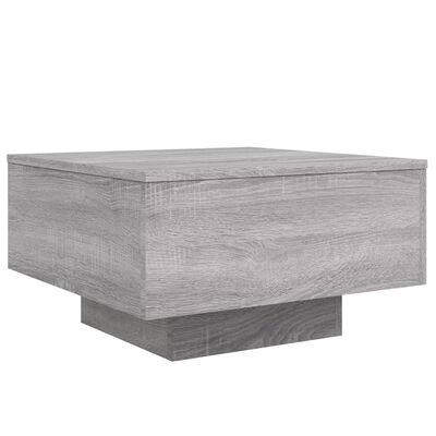 vidaXL Coffee Table Grey Sonoma 55x55x31 cm Engineered Wood