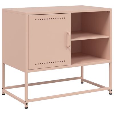 vidaXL TV Cabinet Pink 68x39x60.5 cm Steel