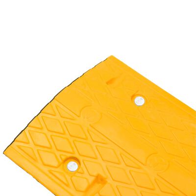 vidaXL Speed Hump Yellow&Black 97x32.5x4 cm Rubber