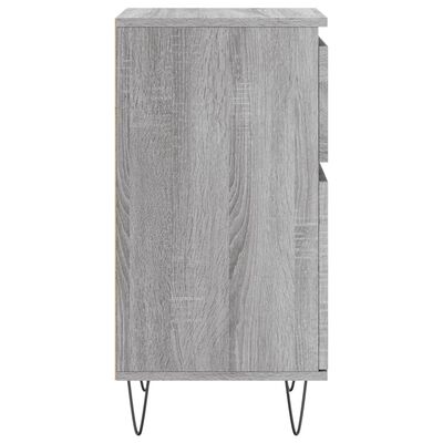 vidaXL Sideboards 2 pcs Grey Sonoma 40x35x70 cm Engineered Wood