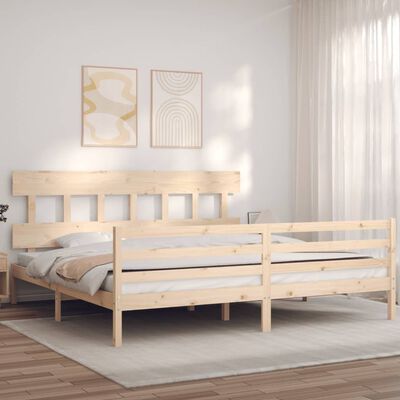 vidaXL Bed Frame without Mattress 200x200 cm Solid Wood