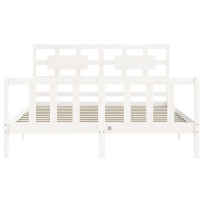 vidaXL Bed Frame without Mattress White 160x200 cm Solid Wood Pine