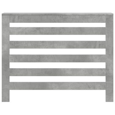 vidaXL Radiator Cover Concrete Grey 104x20x82 cm Engineered Wood