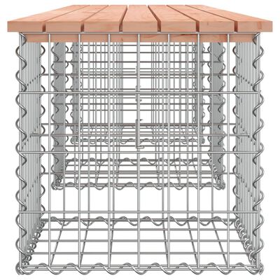 vidaXL Garden Bench Gabion Design 203x44x42 cm Solid Wood Douglas