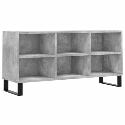 vidaXL TV Cabinet Concrete Grey 103.5x30x50 cm Engineered Wood