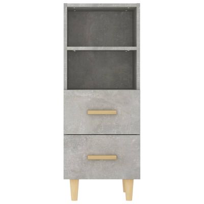 vidaXL Sideboard Concrete Grey 34.5x34x90 cm Engineered Wood