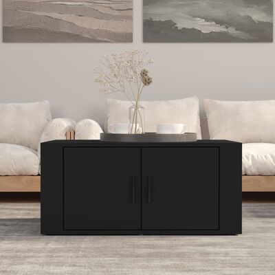 vidaXL Coffee Table Black 80x50x36 cm Engineered Wood