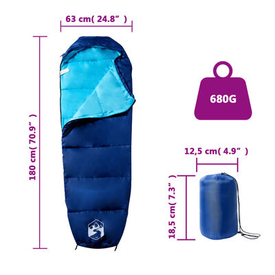 vidaXL Mummy Sleeping Bag for Adults Camping 3 Seasons