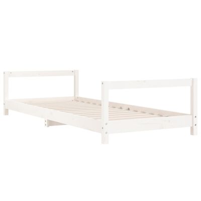 vidaXL Kids Bed Frame White 80x200 cm Solid Wood Pine