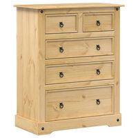 vidaXL Chest of Drawers Corona 92x48x114 cm Solid Wood Pine