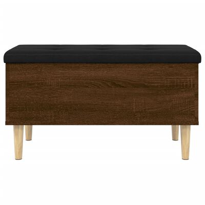 vidaXL Storage Bench Brown Oak 82x42x46 cm Engineered Wood