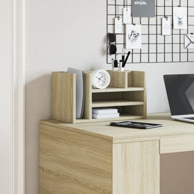 vidaXL Desk Organiser Sonoma Oak 44.5x24x25 cm Engineered wood