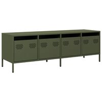 vidaXL TV Cabinet Olive Green 135x39x43.5 cm Cold-rolled Steel