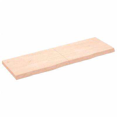 vidaXL Bathroom Countertop 160x50x(2-6) cm Untreated Solid Wood