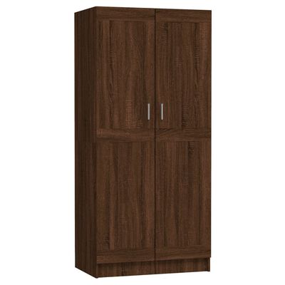 vidaXL Wardrobe Brown Oak 82.5x51.5x180 cm Engineered Wood