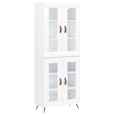 vidaXL Highboard White 69.5x34x180 cm Engineered Wood