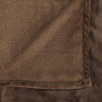 vidaXL Blanket Cocoa Brown 200x240 cm Polyester