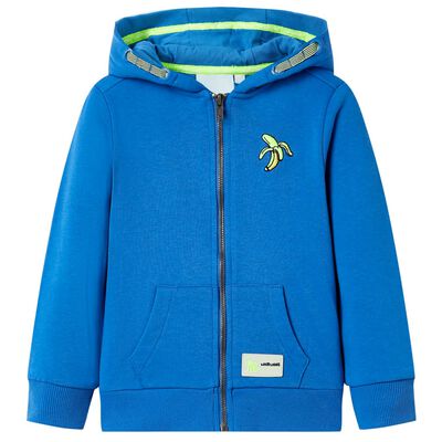 Kids' Hooded Sweatshirt with Zip Blue 92