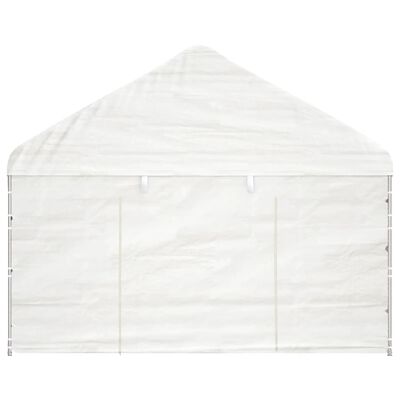 vidaXL Gazebo with Roof White 11.15x4.08x3.22 m Polyethylene